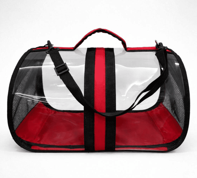 BACCO MİLANO ŞEFFAF ÇANTA KIRMIZI - 1