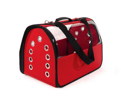 FLYBAG ŞEFFAF ÇANTA BÜYÜK BOY KIRMIZI 30X30X49