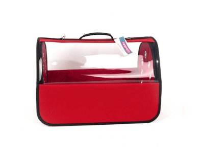 FLYBAG ŞEFFAF ÇANTA BÜYÜK BOY KIRMIZI 30X30X49 - 2