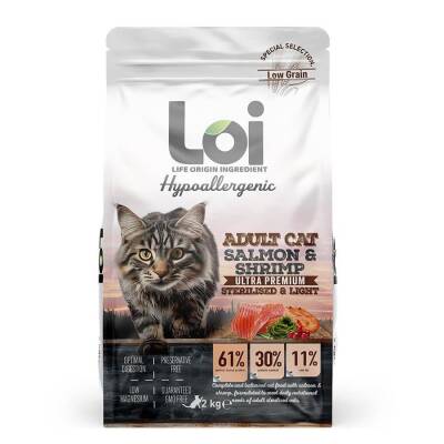 LOI KEDİ KISIR - SOMON & KARİDES - 2 KG