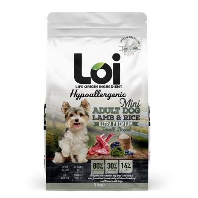 LOI MİNİ IRK YETİŞKİN KÖPEK KUZULU - 3 KG