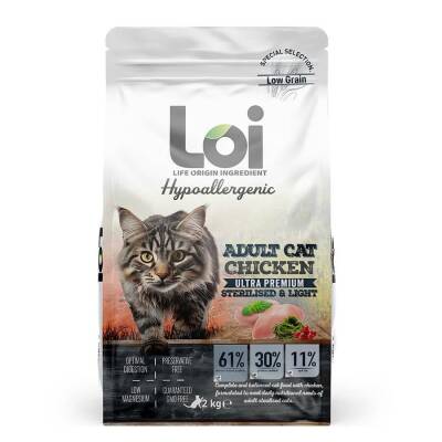 LOI YETİŞKİN KEDİ KISIR - TAVUKLU - 2 KG