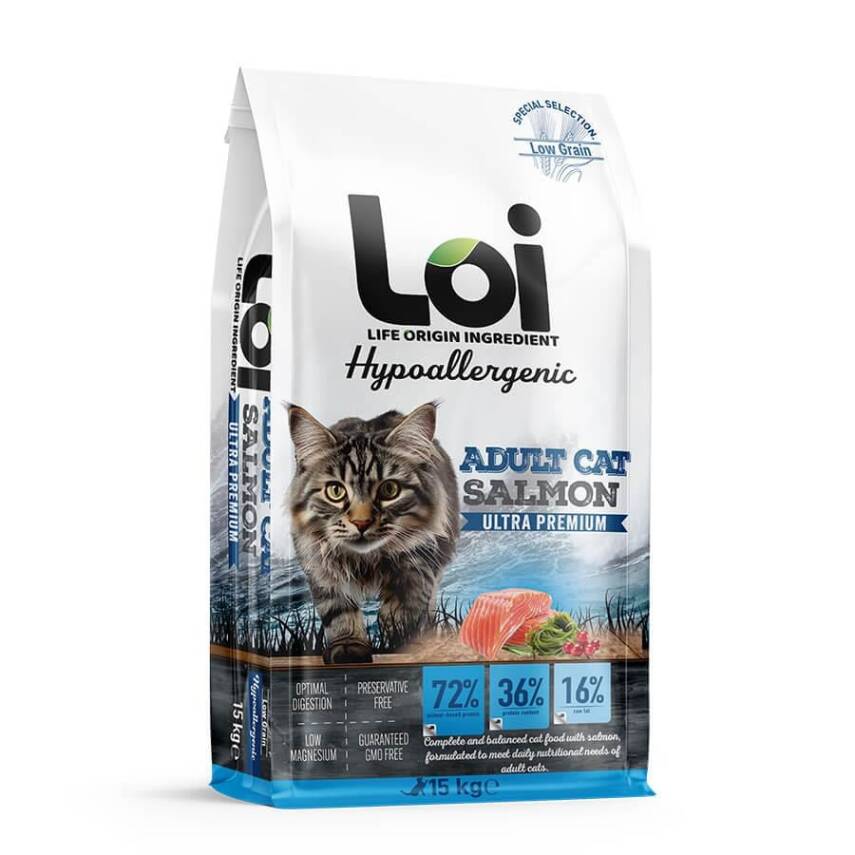 LOI YETİŞKİN KEDİ - SOMONLU - 15 KG - 1