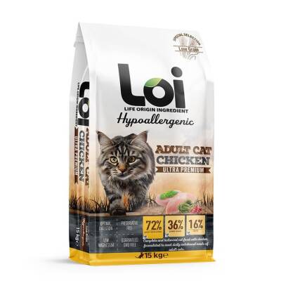 LOI YETİŞKİN KEDİ - TAVUKLU - 15 KG