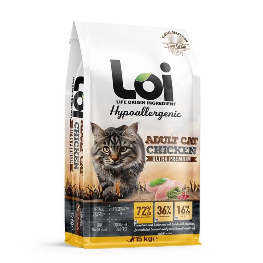LOI YETİŞKİN KEDİ - TAVUKLU - 15 KG - 1