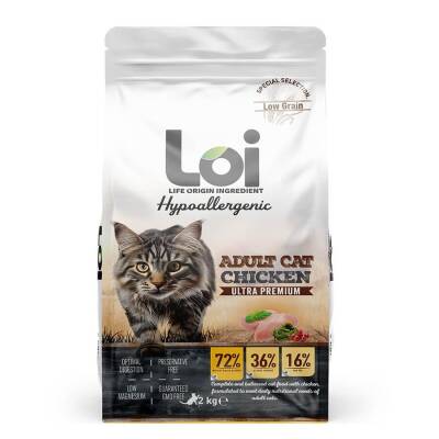 LOI YETİŞKİN KEDİ - TAVUKLU - 2 KG