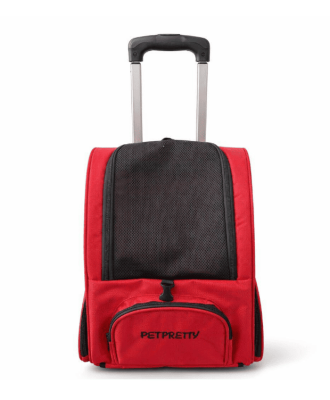 PETPRETTY ÇEKÇEKLİ SIRT ÇANTASI KIRMIZI