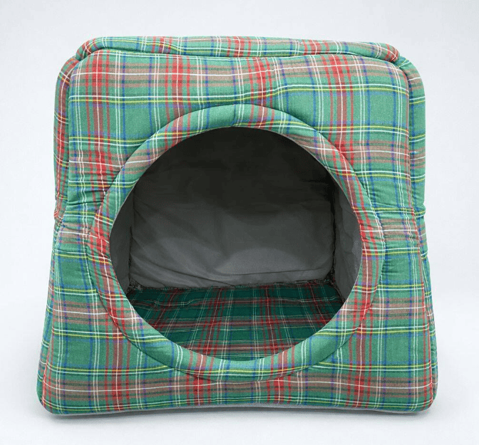 ÜÇ FONKSİYONLU KUMAŞ YUVA DESENLİ YATAK 42X42X40CM - 1