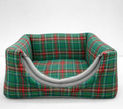 ÜÇ FONKSİYONLU KUMAŞ YUVA DESENLİ YATAK 42X42X40CM - 2